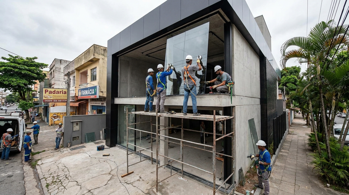 Fachadas para Lojas e Empresas em Goiânia‑GO
