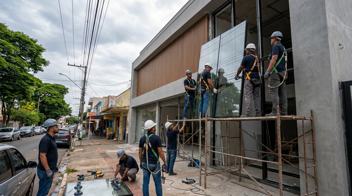 Fachada de Vidro em Goiânia‑GO