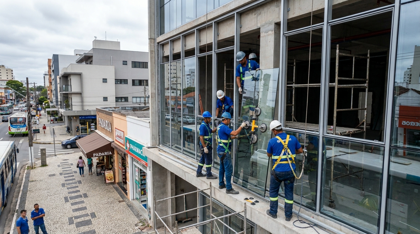 Fachada de Vidro em Goiânia‑GO